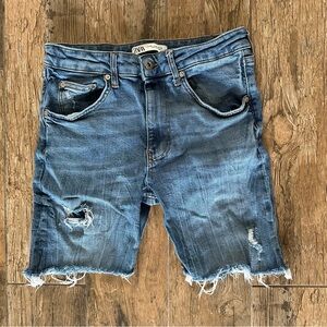 Zara Denim Bermuda Shorts